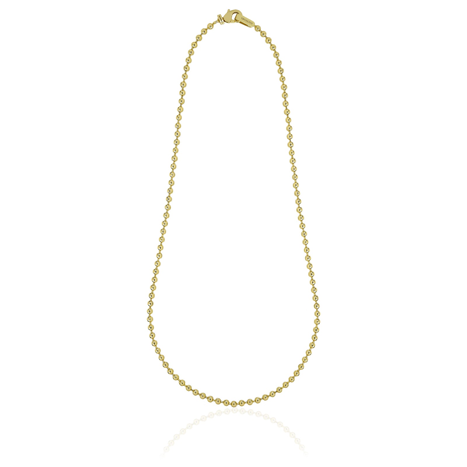 Collana Uomo Unoaerre Acciaio dorato Maglia a pallini 560838